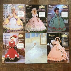 Crochet Dress Patterns Ladies of Fashion 11.5" Fashion Doll Needlecraft Shop Vtg